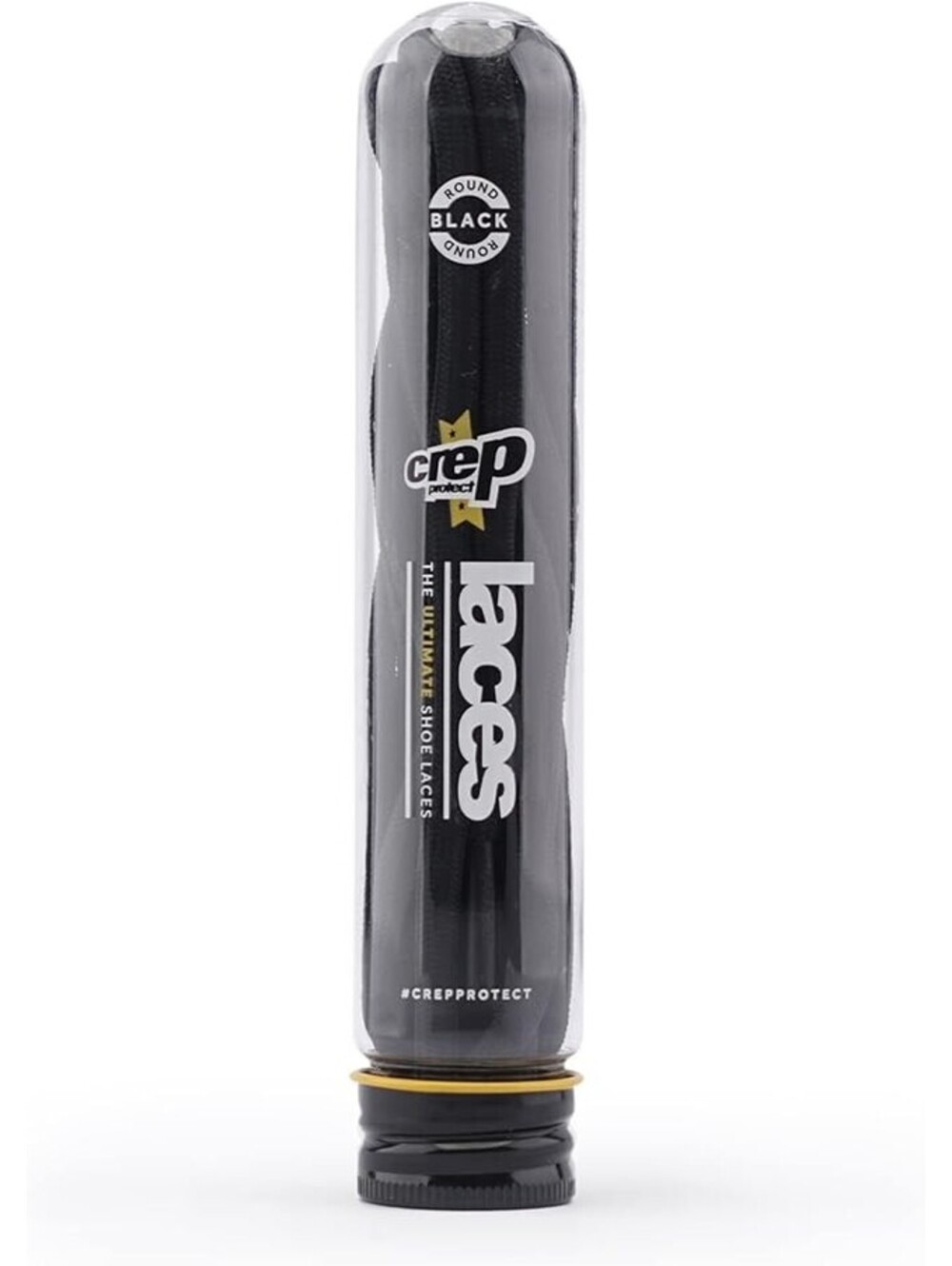 Crep Protect Pre-Treated Liquid & Stain Repel 135 Cm Shoes Round Laces Black - Picture 1 of 3